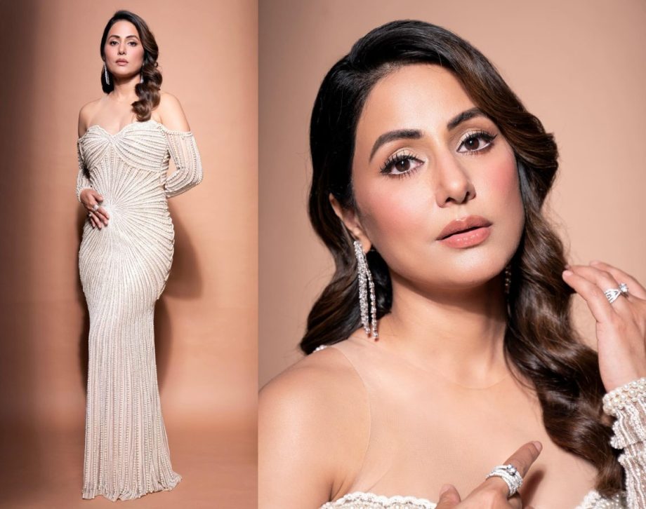 Hina Khan Elevates Style In An Ivory Pearl Gown, Check Now! 887978