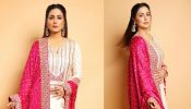 Hina Khan's Ivory Salwar Suit With Red Dupatta Looks Perfect To Glam Up This Eid, Take Cues