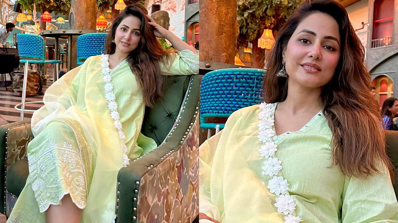 Hina Khan's Lime Green Salwar Suit Is Perfect Go-to Pick For Lunch Date 887439