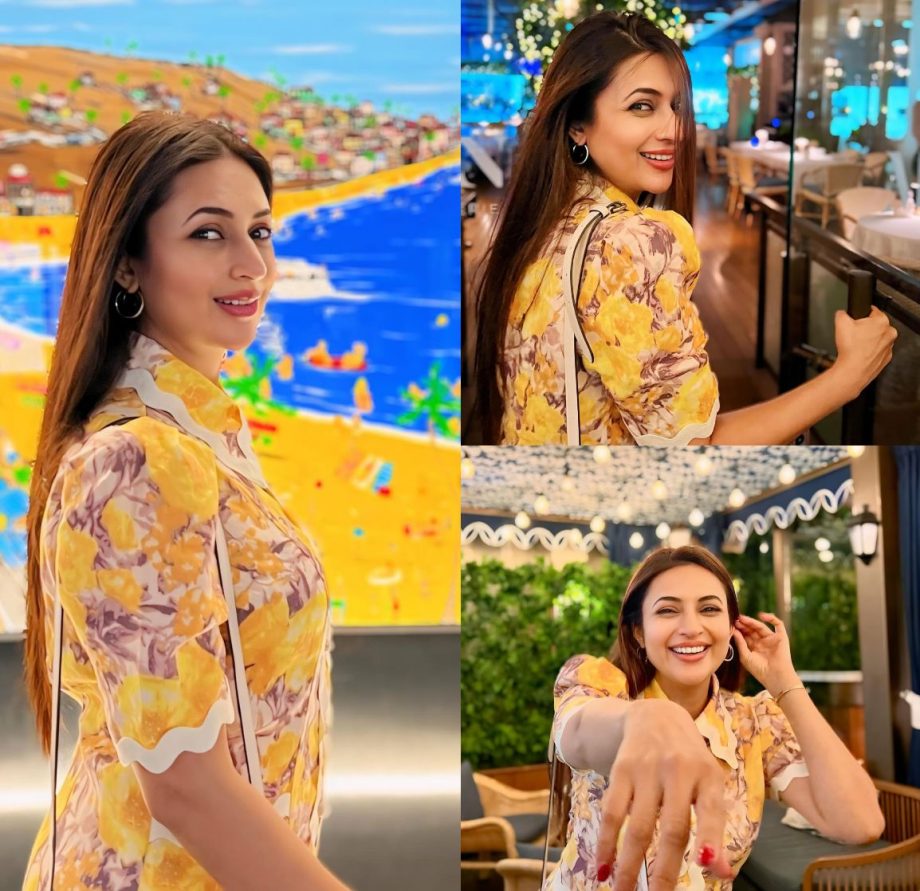 Holiday Dreams: Divyanka Tripathi’s Most Memorable Vacation Looks In A Yellow And Brown Dress 886723