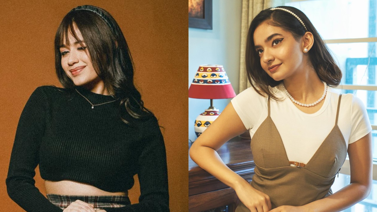 Jannat Zubair Or Anushka Sen: Whose Look In Top & Checkered Skirt Reminds You Of 60's Era? 888925