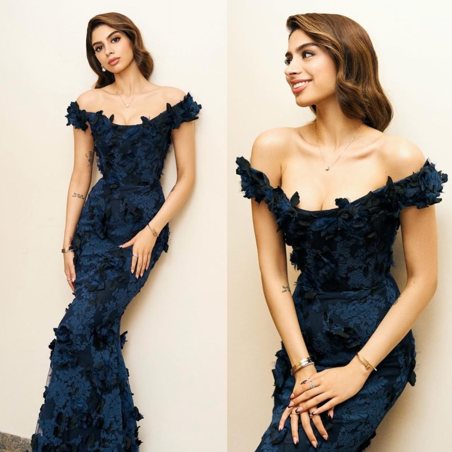 Khushi Kapoor Exudes Glamour In Blue And Black Bodycon Gown; Check Now! 884938