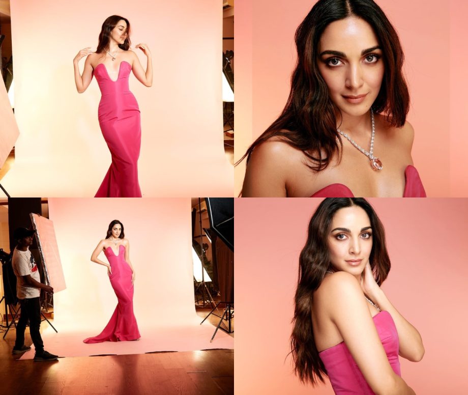 Kiara Advani Is A Sight-to-behold In Deep Plunge Strapless Pink Gown, See Here 886428