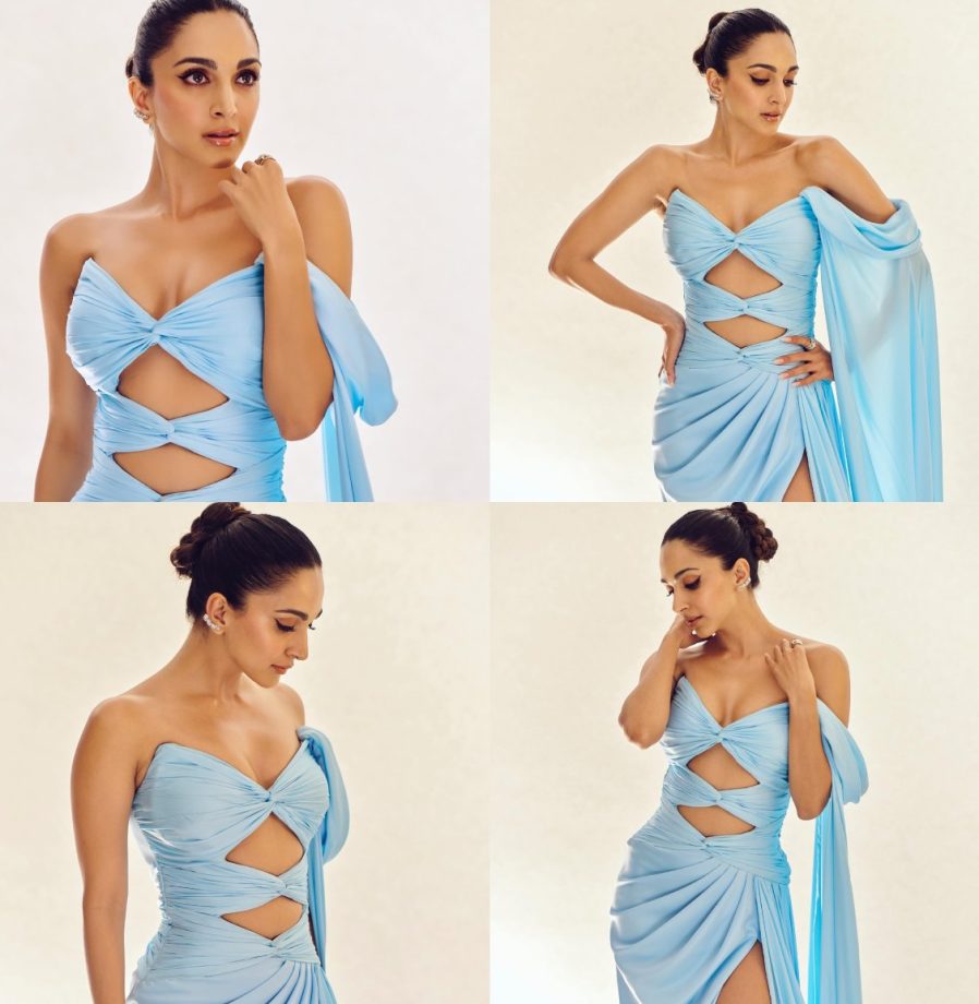 Kiara Advani Radiates Glam In A Gorgeous Ice Blue Thigh-High Slit Dress, Check Now! 887711