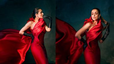 Malaika Arora Looks Like A Gorgeous Diva In Red Satin Gown; See Photos