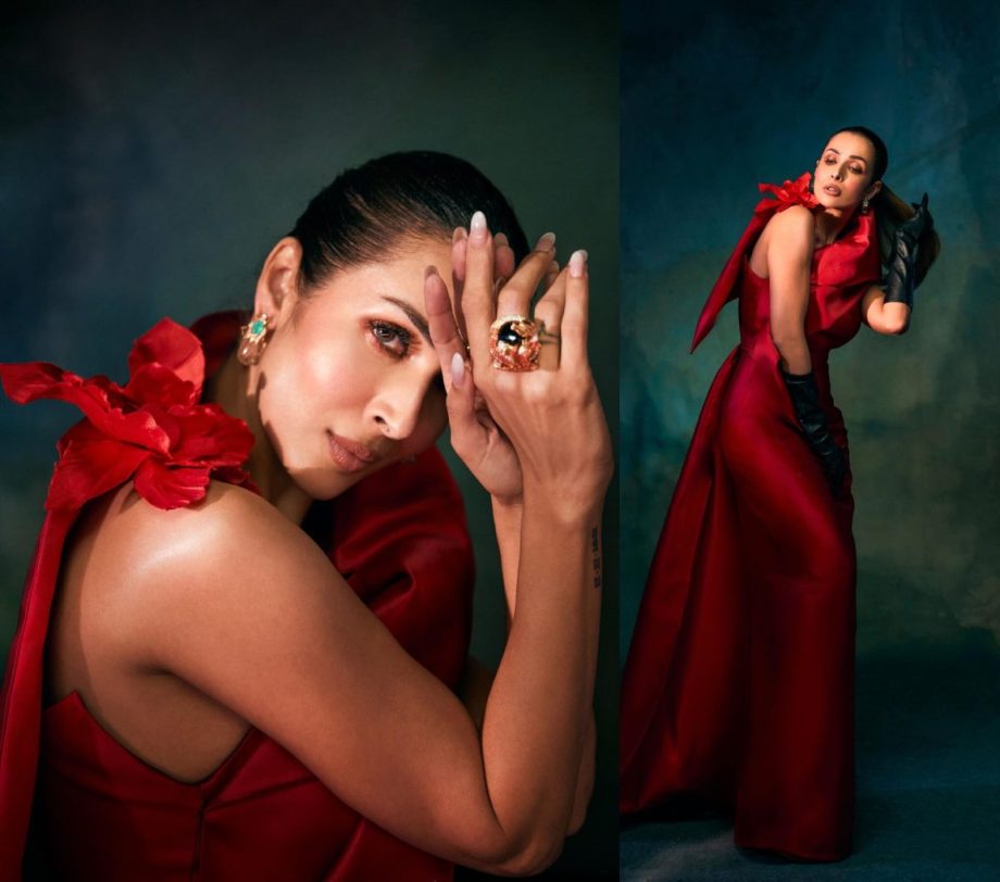 Malaika Arora Looks Like A Gorgeous Diva In Red Satin Gown; See Photos 884691