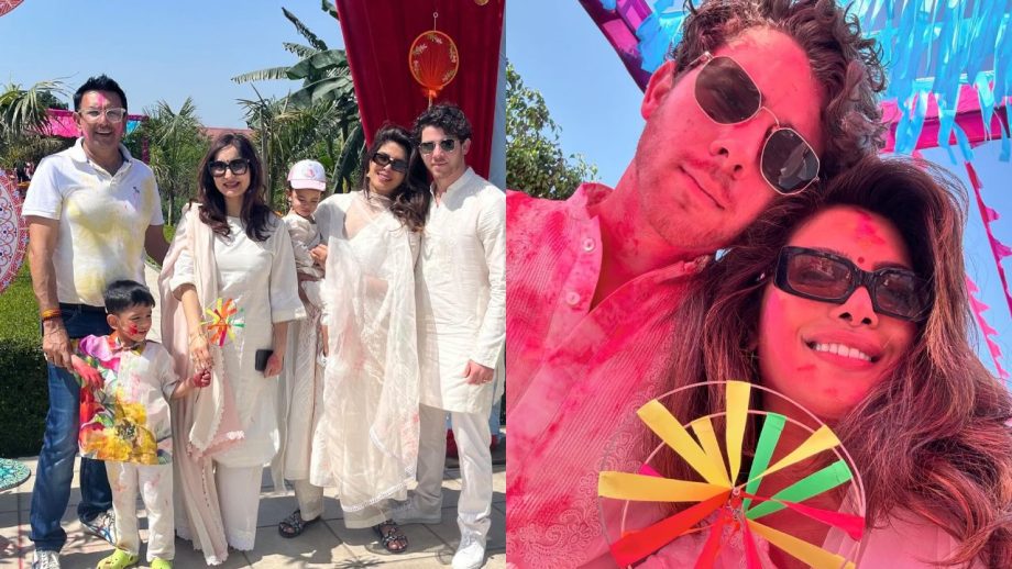 Malti Marie Celebrates First Holi In India, Priyanka Chopra & Nick Jonas Dance On 'Dhol' Beats 888727