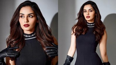 Manushi Chhillar Raises The Fashion Bar In A Black Mini Dress, Check Now!