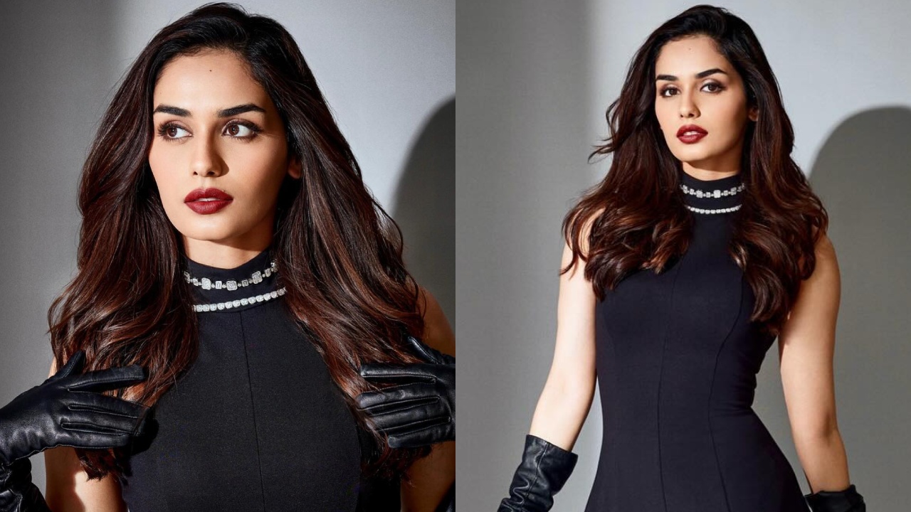 Manushi Chhillar Raises The Fashion Bar In A Black Mini Dress, Check Now! 889024