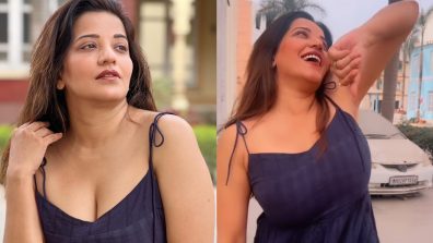Monalisa Slays Street-Style Statement In A Black Midi Dress, Watch!