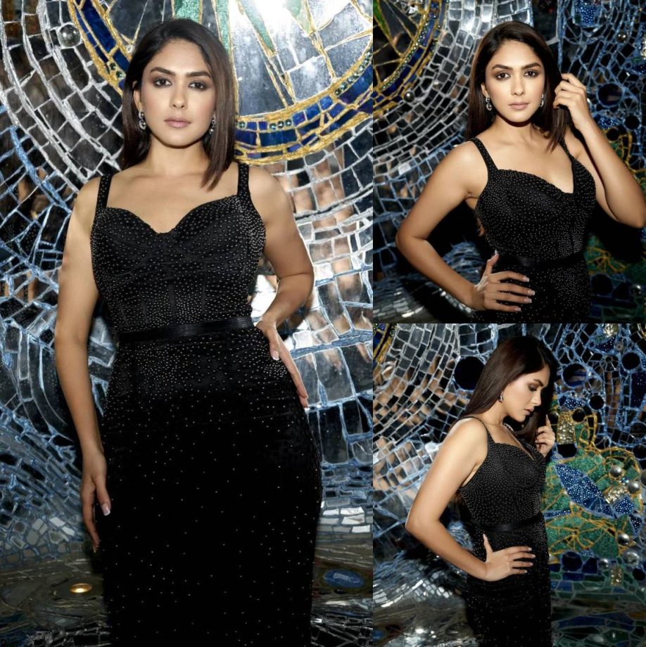 Mrunal Thakur Owns The Spotlight In A Black Corset Dress, Check Now! 888804