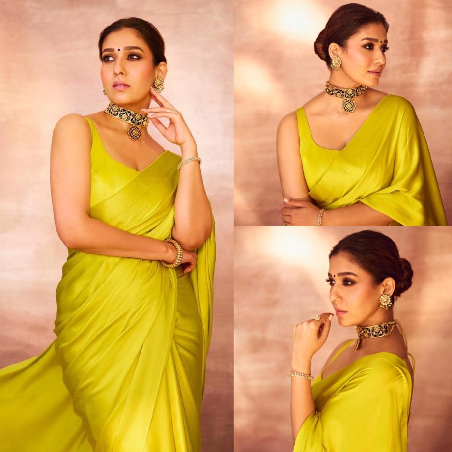 Nayanthara Vs Rashmika Mandanna: Who Looks Sexy In A Lemon Yellow Satin Saree 888760