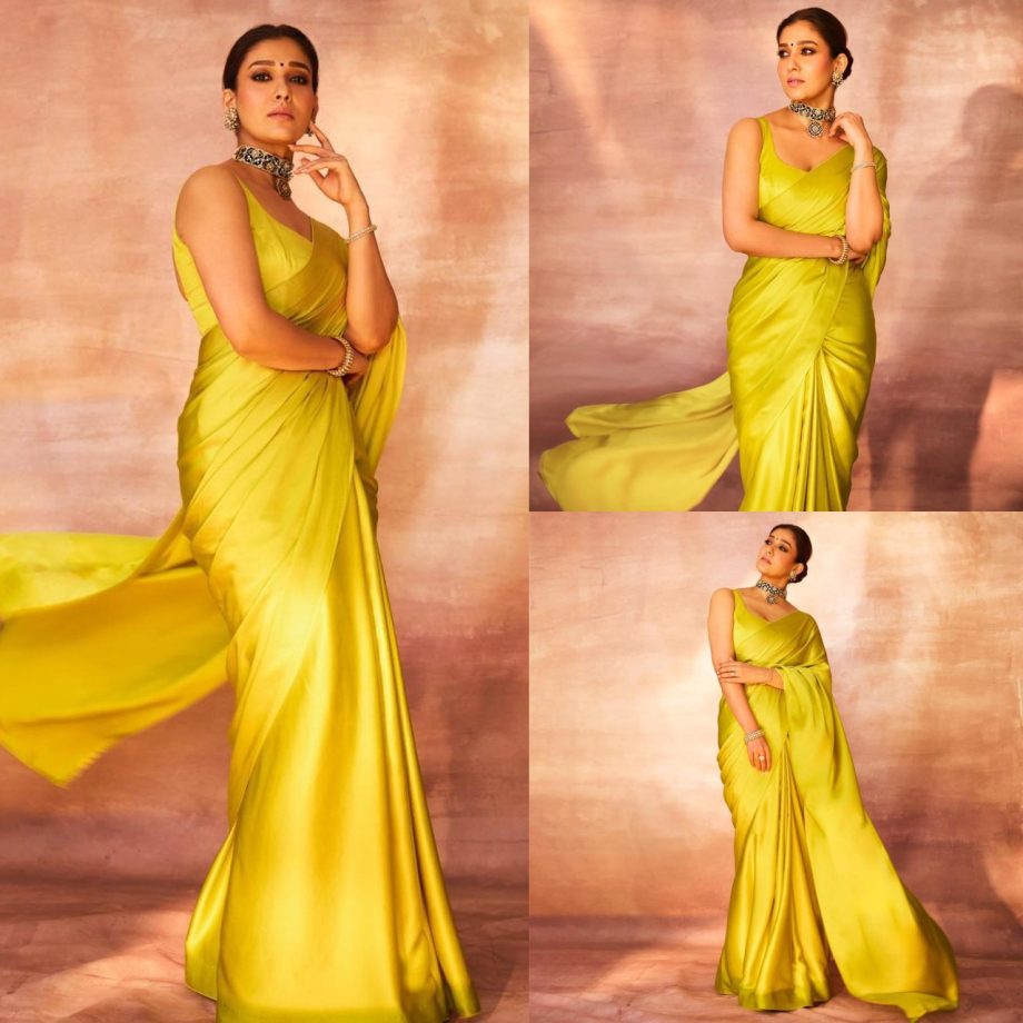 Nayanthara Vs Rashmika Mandanna: Who Looks Sexy In A Lemon Yellow Satin Saree 888759