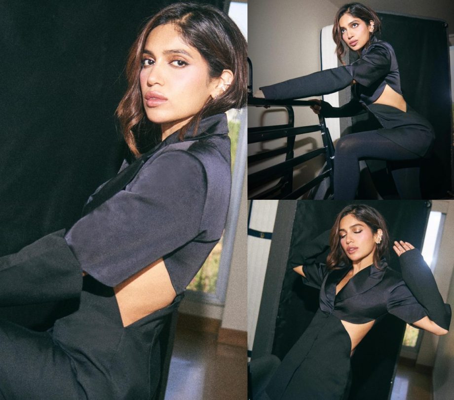 Power Dressing: Bhumi Pednekar Elevates Fashion In A Black Blazer Cut-Out Dress, Check Now! 887967