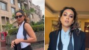 Power Play: Nia Sharma Flaunts Her Bossy Side In A Black-White Blazer And Pants, Watch!