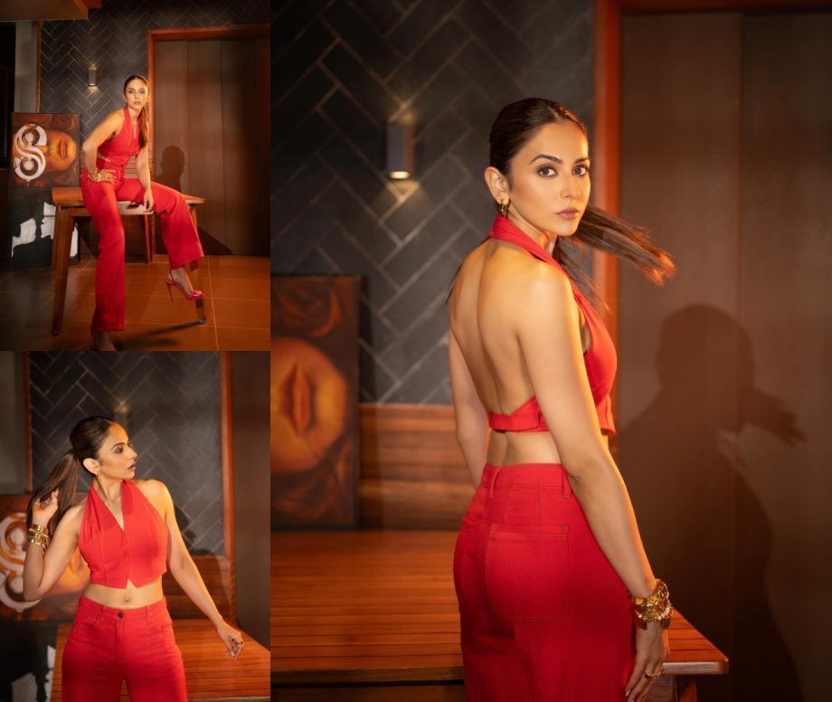 Rakul Preet Singh Set Fashion Game On Point In A Red Co-Ord Set; See Photos 886786