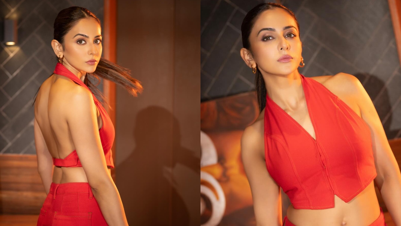 Rakul Preet Singh Set Fashion Game On Point In A Red Co-Ord Set; See Photos 886787