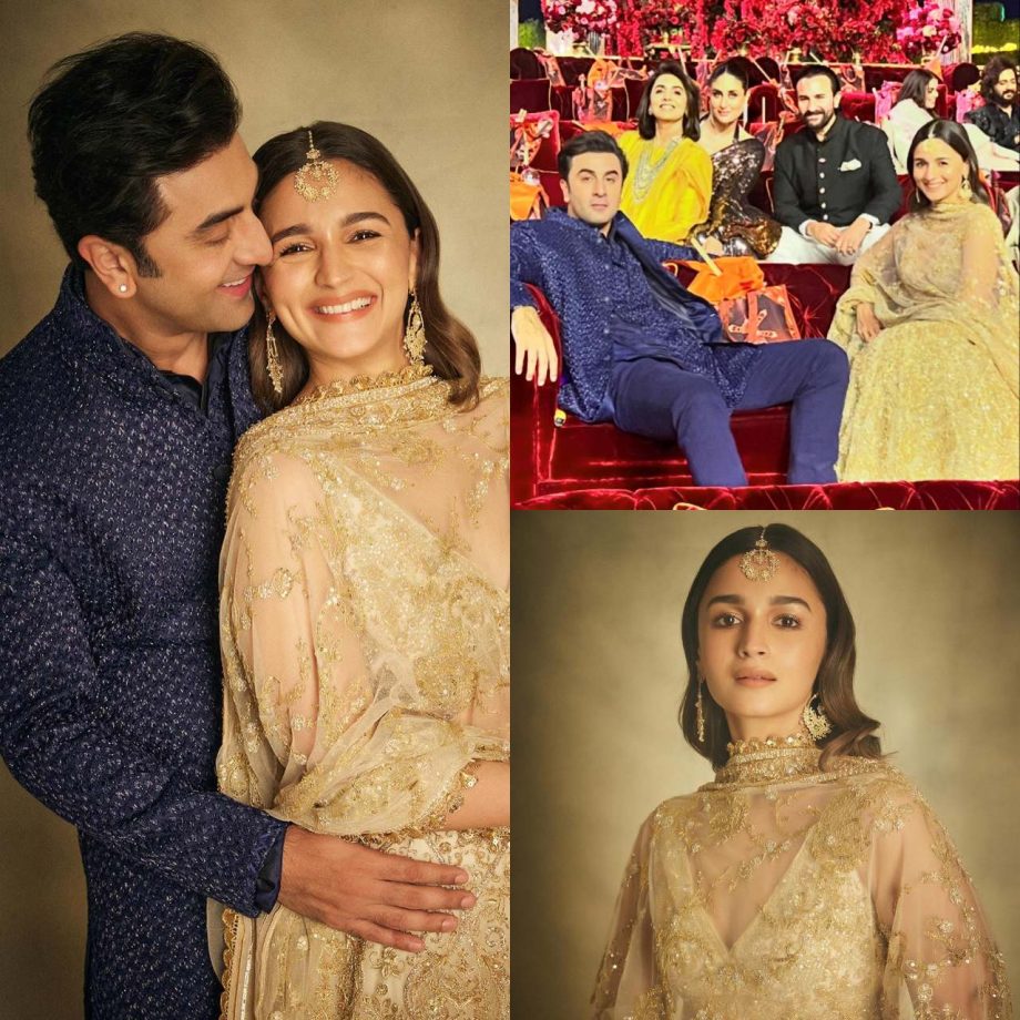 Ranbir Kapoor & Alia Bhatt Look 'Too Cute' In Traditional Outfits For Anant Ambani-Radhika Merchant Wedding 884993