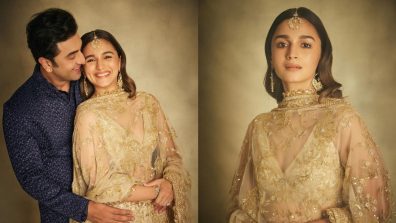 Ranbir Kapoor & Alia Bhatt Look ‘Too Cute’ In Traditional Outfits For Anant Ambani-Radhika Merchant Wedding