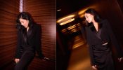 Rashmika Mandanna Rules Like A Boss In A Black Crop Blazer And Skirt; See Pics