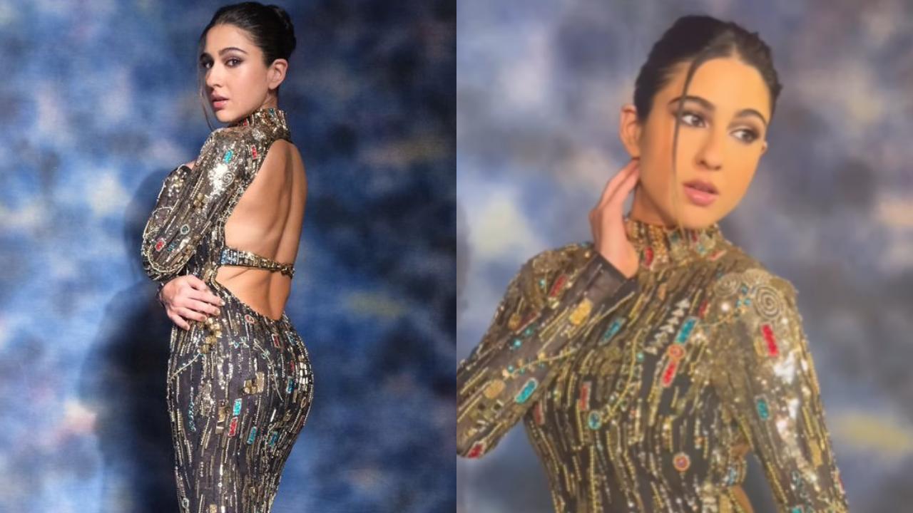 Sara Ali Khan Creates Waves Of Fashion Inspiration In A Multi-colored Backless Gown; See Photos 886239