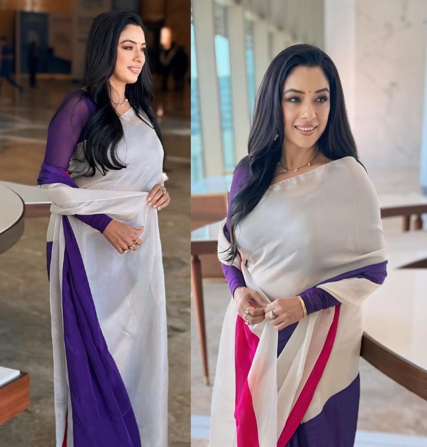 Saree Magic: Rupali Ganguly Sets Ethnic Fashion Trends In A Multi-colored Saree 885692