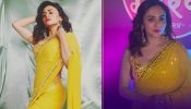Saree Swag: Amruta Khanvilkar Reigns Supreme In A Yellow Mirror Work Saree