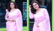 Shraddha Arya Radiates Grace In Soft Pink Floral Saree, See Photos