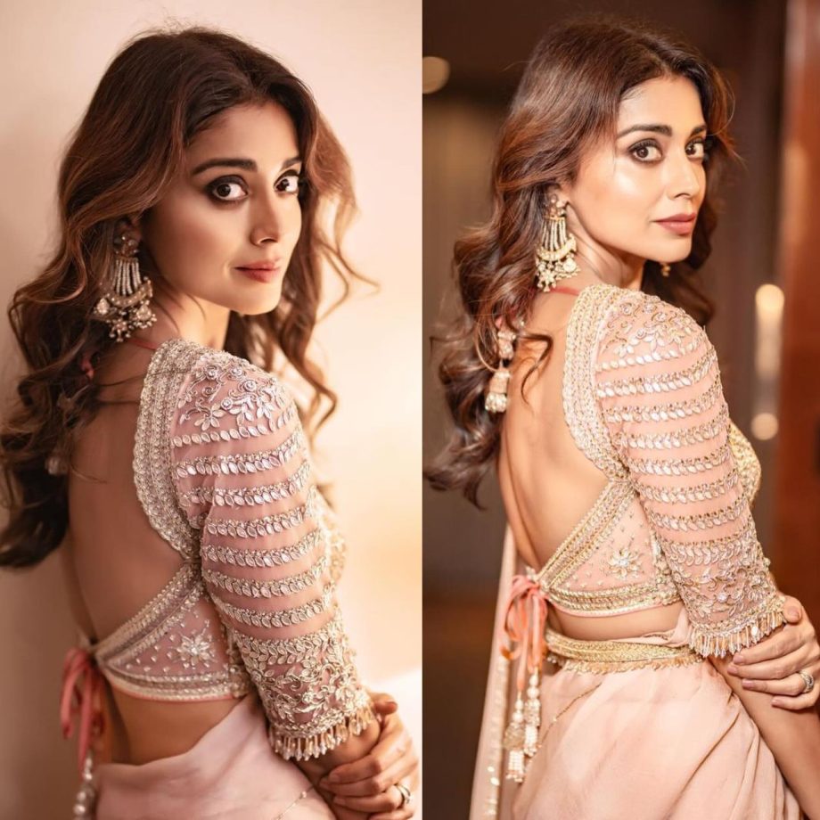 Shriya Saran's Unique And Elegant Designer Saree Blouse Designs Collections! 886972