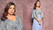 Singing Sensation: Shreya Ghoshal Channels Grace In A Silver Blouse And Blue Skirt