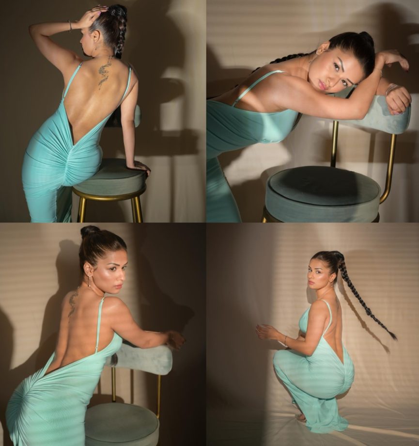 Sizzling Sensation: Avneet Kaur Leaves A Lasting Impression In An Aqua Backless Gown 888279