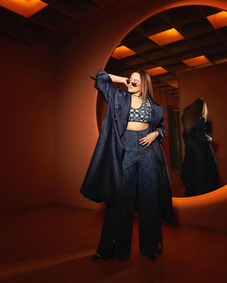 Sonakshi Sinha Keeps It Bossy In Classy Denim Pantsuit, Take Cues 886419