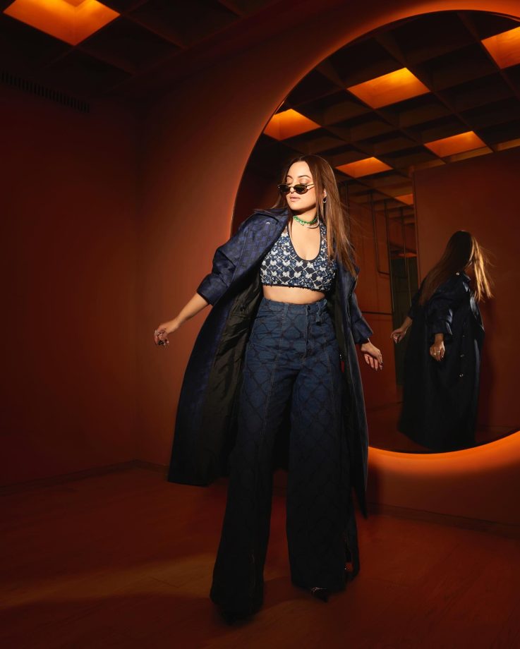 Sonakshi Sinha Keeps It Bossy In Classy Denim Pantsuit, Take Cues 886420