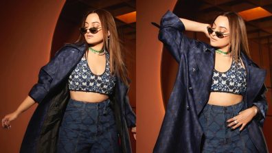 Sonakshi Sinha Keeps It Bossy In Classy Denim Pantsuit, Take Cues