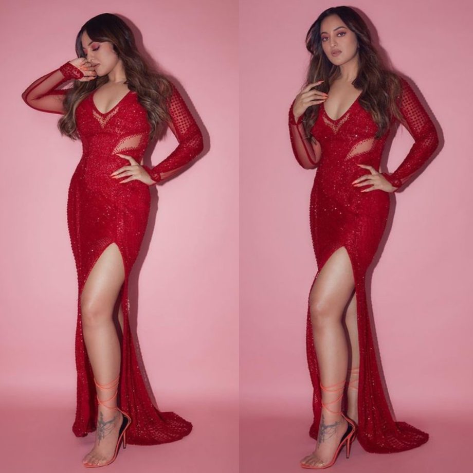 Sonakshi Sinha VS Nora Fatehi: Who Is 'Too Hot To Handle' In Red Glittery Dress? 886987