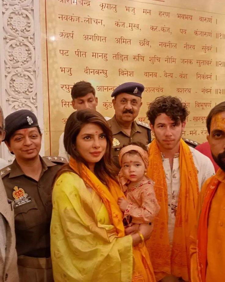 Spiritual Journey: Priyanka Chopra, Nick Jonas, And Malti Marie Seek Blessing At Ayodhya Ram Mandir 888031
