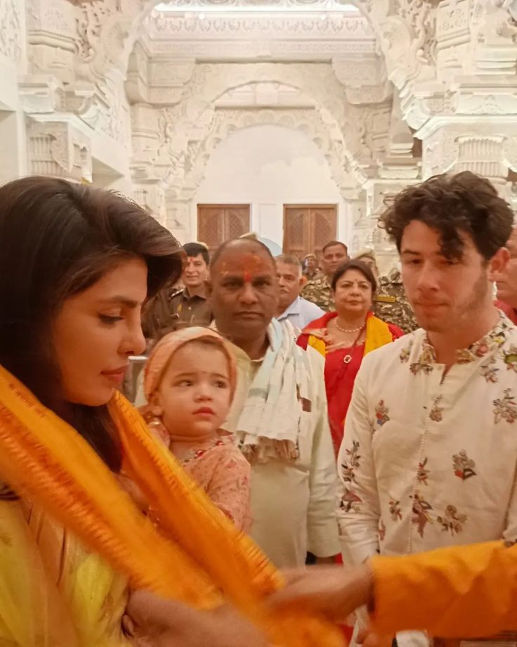 Spiritual Journey: Priyanka Chopra, Nick Jonas, And Malti Marie Seek Blessing At Ayodhya Ram Mandir 888034
