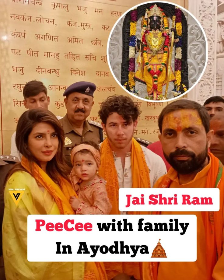 Spiritual Journey: Priyanka Chopra, Nick Jonas, And Malti Marie Seek Blessing At Ayodhya Ram Mandir 888035