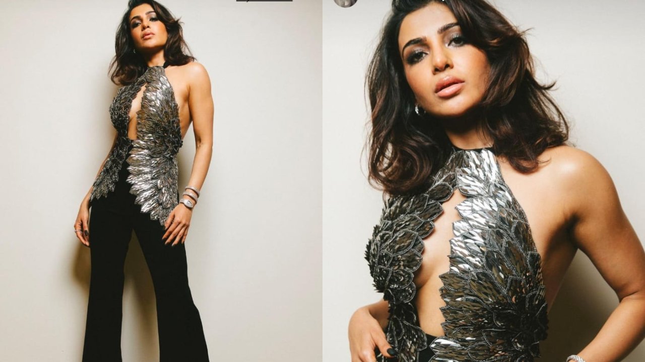 Style Affair: Samantha Ruth Prabhu’s Bold Fashion Statement In A Silver-Black Jumpsuit