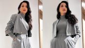 Style Alert: Nora Fatehi Nails Western Fashion Staple In A Grey Co-Ord Set 889181