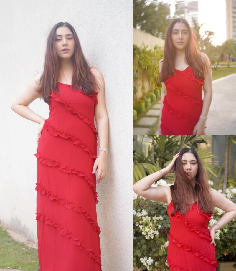 Style Showdown: Disha Parmar vs. Nia Sharma: Who Slayed In A Red Ruffle Maxi Dress Better? 887582