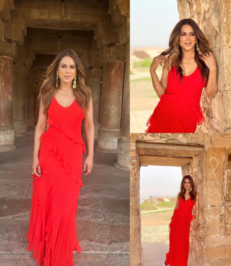 Style Showdown: Disha Parmar vs. Nia Sharma: Who Slayed In A Red Ruffle Maxi Dress Better? 887581