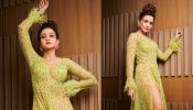 Stylish Sensation: Ashi Singh Steals The Spotlight In A Green Thigh-High Slit Gown 888466