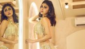 Sultry Sensation: Mouni Roy Exudes Charm And Style In A Gold Bralette And Skirt; See Photos! 886480