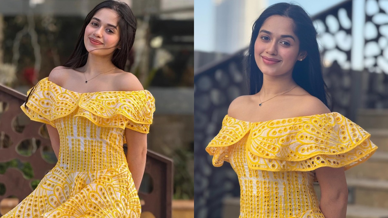 Summer Chic: Jannat Zubair Captivates Our Hearts In A Yellow Off-Shoulder Dress; See Photos 885779