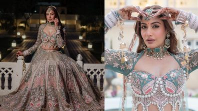 Surbhi Chandna Unveils Her Wedding Look In A Dreamy Green And Pink Bridal Lehenga Set; Check Now!