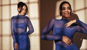 Surbhi Jyoti’s Looks Take Center Stage In A Blue Mesh Dress; Check Now!