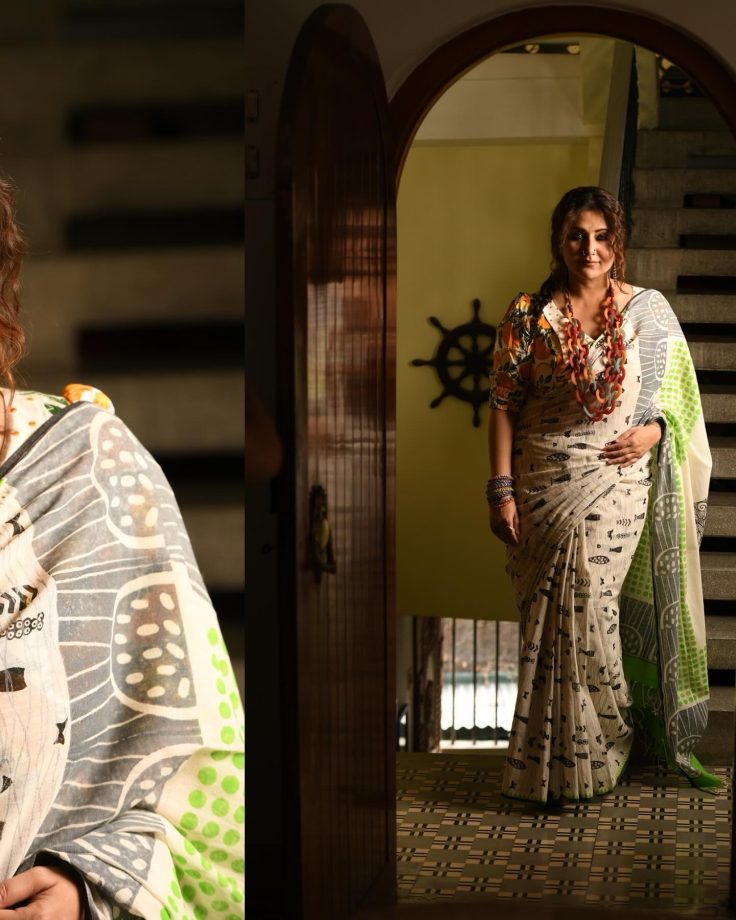 Swastika Mukherjee Embraces Traditional Charm In A Multi-Colored Printed Saree; See Pics 886117
