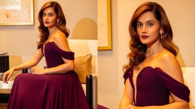 Taapsee Pannu Redefines Glamour In Purple Gown, See Bold & Beautiful Photos