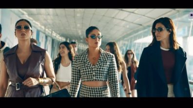 Tabu, Kareena Kapoor Khan & Kriti Sanon set to ignite the dance floor in ‘Ghagra’ – the next party anthem from ‘Crew’! Teaser Out Now!